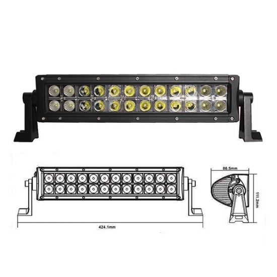ΠΡΟΒΟΛΕΑΣ ΜΠΑΡΑ LED ΕΡΓΑΣΙΑΣ 72W 24 LED AgroEquip ΦΑΡΟΙ & ΠΡΟΒΟΛΕΙΣ LED