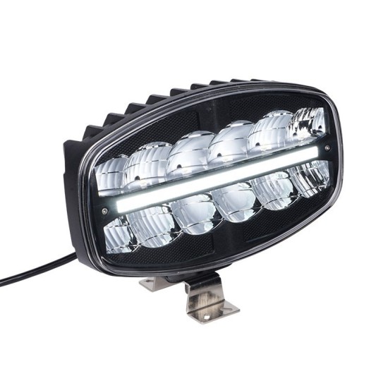 ΠΡΟΒΟΛΕΑΣ LED ΕΡΓΑΣΙΑΣ ΑΥΤΟΚΙΝΗΤΟΥ, OFFROAD ΟΒΑΛ 72W 12 LED 4 ΛΕΙΤΟΥΡΓΙΕΣ AgroEquip ΦΑΡΟΙ & ΠΡΟΒΟΛΕΙΣ LED