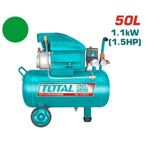 TOTAL ΕΠΑΓΓ. ΑΕΡΟΣΥΜΠΙΕΣΤΗΣ ΛΑΔΙΟΥ 1.1kW / 1.5HP / 50Lit (TC255061E) ΕΡΓΑΛΕΙΑ ΑΕΡΟΣ