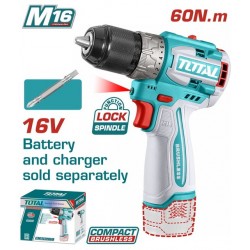 TOTAL ΕΠΑΓΓ. ΔΡΑΠ/ΒΙΔΟ ΜΠΑΤ. Li-ion 16V / 60Nm ΧΩΡΙΣ ΜΠΑΤΑΡΙΑ & ΦΟΡΤΙΣΤΗ (TDLI16681) TOTAL ΕΠΑΓΓ. ΔΡΑΠ/ΒΙΔΟ ΜΠΑΤ. Li-ion 16V / 60Nm ΧΩΡΙΣ ΜΠΑΤΑΡΙΑ & ΦΟΡΤΙΣΤΗ (TDLI16681)