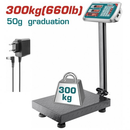 TOTAL ΗΛΕΚΤΡΟΝΙΚΗ ΖΥΓΑΡΙΑ 300Kg (TESA33001) ΔΙΑΦΟΡΑ