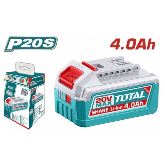 TOTAL ΕΠΑΓΓ. ΜΠΑΤΑΡΙΑ Li-ion 20V / 4Ah (TFBLI2002) ΜΠΑΤΑΡΙΕΣ-ΦΟΡΤΙΣΤΕΣ