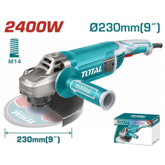 TOTAL ΕΠΑΓΓ. ΓΩΝΙΑΚΟΣ ΛΕΙΑΝΤΗΡΑΣ 2.400W - 230mm (TG1252306E) ΤΡΟΧΟΙ
