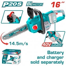 TOTAL ΕΠΑΓΓ. ΑΛΥΣΟΠΡΙΟΝΟ 16" / 40cm ΜΠΑΤ. Li-ion 40V ΧΩΡΙΣ ΜΠΑΤΑΡΙΑ & ΦΟΡΤΙΣΤΗ (TGSLI40168) TOTAL ΕΠΑΓΓ. ΑΛΥΣΟΠΡΙΟΝΟ 16" / 40cm ΜΠΑΤ. Li-ion 40V ΧΩΡΙΣ ΜΠΑΤΑΡΙΑ & ΦΟΡΤΙΣΤΗ (TGSLI40168)