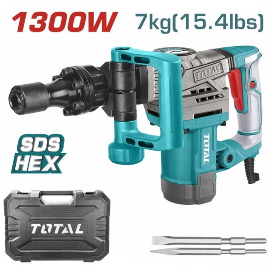TOTAL ΕΠΑΓΓΕΛΜΑΤΙΚΟ ΣΚΑΠΤΙΚΟ - ΚΑΤΕΔΑΦ. SDS-HEX 1.300W / 20J (TH2130016) ΔΡΑΠΑΝΑ TOTAL ΕΠΑΓΓΕΛΜΑΤΙΚΟ ΣΚΑΠΤΙΚΟ - ΚΑΤΕΔΑΦ. SDS-HEX 1.300W / 20J (TH2130016) ΔΡΑΠΑΝΑ