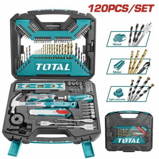 TOTAL ΒΑΛΙΤΣΑ ΜΕ ΕΡΓΑΛΕΙΑ ΧΕΙΡΟΣ 120 ΤΕΜ (THKTAC01120) ΣΕΤ ΕΡΓΑΛΕΙΑ 