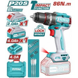 TOTAL ΕΠΑΓΓ. ΔΡΑΠ/ΒΙΔΟ ΚΡΟΥΣΤΙΚΟ ΜΠΑΤ. Li-ion 20V / 2Ah+4Ah / 86Nm / 2 ΜΠΑΤ BL Motor (TIDLI20868E) TOTAL ΕΠΑΓΓ. ΔΡΑΠ/ΒΙΔΟ ΚΡΟΥΣΤΙΚΟ ΜΠΑΤ. Li-ion 20V / 2Ah+4Ah / 86Nm / 2 ΜΠΑΤ BL Motor (TIDLI20868E)