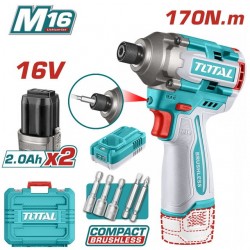 TOTAL ΕΠΑΓΓ. ΠΑΛΜΙΚΟ ΚΑΤΣΑΒΙΔΙ ΜΠΑΤ. Li-ion 16V / 2Ah / 170Nm / 2 ΜΠΑΤ (TIRLI16178E) TOTAL ΕΠΑΓΓ. ΠΑΛΜΙΚΟ ΚΑΤΣΑΒΙΔΙ ΜΠΑΤ. Li-ion 16V / 2Ah / 170Nm / 2 ΜΠΑΤ (TIRLI16178E)