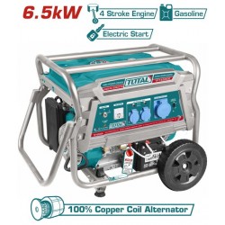 TOTAL ΗΛΕΚΤΡΟΓΕΝΝΗΤΡΙΑ ΒΕΝΖΙΝΗΣ 6.500W (TP165006) TOTAL ΗΛΕΚΤΡΟΓΕΝΝΗΤΡΙΑ ΒΕΝΖΙΝΗΣ 6.500W (TP165006)