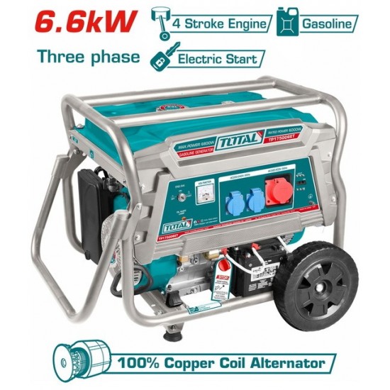 TOTAL ΗΛΕΚΤΡΟΓΕΝΝΗΤΡΙΑ ΒΕΝΖΙΝΗΣ 6.600W ΤΡΙΦΑΣΙΚΗ (TP175006ET) ΓΕΝΝΗΤΡΙΕΣ TOTAL ΗΛΕΚΤΡΟΓΕΝΝΗΤΡΙΑ ΒΕΝΖΙΝΗΣ 6.600W ΤΡΙΦΑΣΙΚΗ (TP175006ET) ΓΕΝΝΗΤΡΙΕΣ