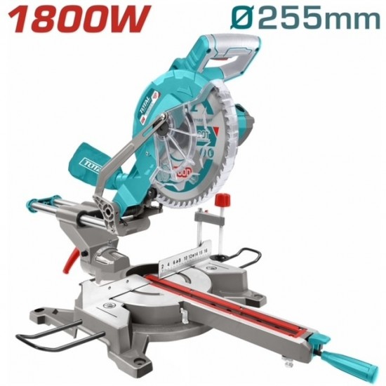 TOTAL ΕΠΑΓΓ. ΦΑΛΤΣΟΠΡΙΟΝΟ ΞΥΛΟΥ RADIAL 1.800W / Φ-255mm (TS421825517) ΚΟΠΗΣ-ΕΠΕΞΕΡΓΑΣΙΑΣ  ΞΥΛΟΥ