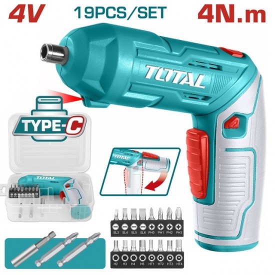 TOTAL ΚΑΤΣΑΒΙΔΙ ΜΠΑΤ. Li-ion 4V / 1.5Ah Type C (TSDLI0442) ΔΡΑΠΑΝΟΚΑΤΣΑΒΙΔΑ