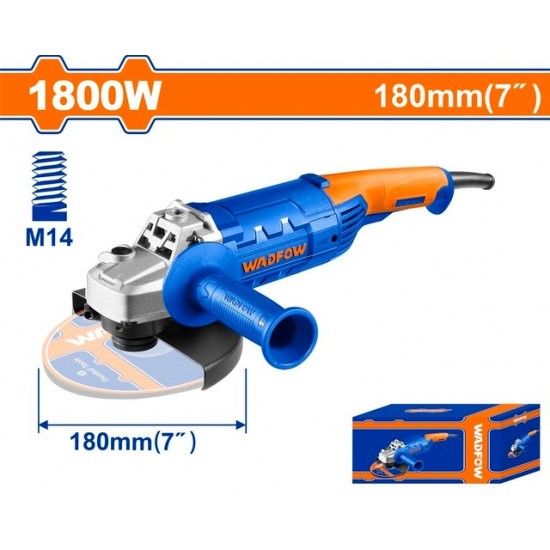 WADFOW ΓΩΝΙΑΚΟΣ ΤΡΟΧΟΣ 1.800W / 180mm (WAG851801) ΤΡΟΧΟΙ