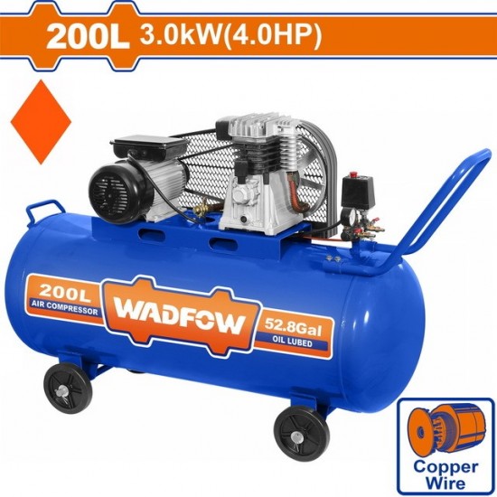 WADFOW ΑΕΡΟΣΥΜΠΙΕΣΤΗΣ ΙΜΑΝΤΑ 3kW / 4HP / 200Lit (WAP4R22) ΕΡΓΑΛΕΙΑ ΑΕΡΟΣ