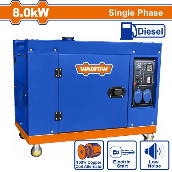 WADFOW ΗΛΕΚΤΡΟΓΕΝΝΗΤΡΙΑ DIESEL ΜΟΝΟΦΑΣΙΚΗ ΚΛΕΙΣΤΟΥ ΤΥΠΟΥ 8.000W (WDG2A100) ΓΕΝΝΗΤΡΙΕΣ WADFOW ΗΛΕΚΤΡΟΓΕΝΝΗΤΡΙΑ DIESEL ΜΟΝΟΦΑΣΙΚΗ ΚΛΕΙΣΤΟΥ ΤΥΠΟΥ 8.000W (WDG2A100) ΓΕΝΝΗΤΡΙΕΣ