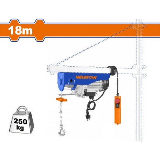 WADFOW ΗΛΕΚΤΡΙΚΟ ΠΑΛΑΓΚΟ 450W 125/250Kg 18m (WETH1A04) ΑΝΥΨΩΣΗ WADFOW ΗΛΕΚΤΡΙΚΟ ΠΑΛΑΓΚΟ 450W 125/250Kg 18m (WETH1A04) ΑΝΥΨΩΣΗ