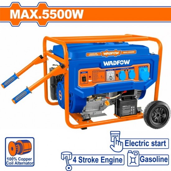 WADFOW ΗΛΕΚΤΡΟΓΕΝΝΗΤΡΙΑ ΒΕΝΖΙΝΗΣ 5.500W (WGEAA086) ΓΕΝΝΗΤΡΙΕΣ