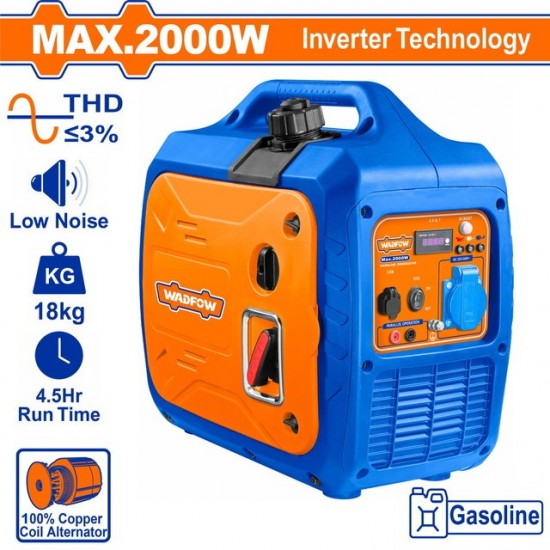 WADFOW ΗΛΕΚΤΡΟΓΕΝΝΗΤΡΙΑ ΒΕΝΖΙΝΗΣ INVERTER 2.000W (WGEAS020) ΓΕΝΝΗΤΡΙΕΣ WADFOW ΗΛΕΚΤΡΟΓΕΝΝΗΤΡΙΑ ΒΕΝΖΙΝΗΣ INVERTER 2.000W (WGEAS020) ΓΕΝΝΗΤΡΙΕΣ