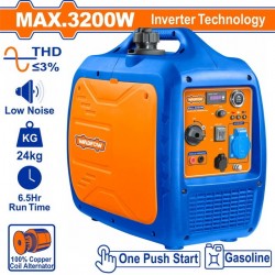 WADFOW ΗΛΕΚΤΡΟΓΕΝΝΗΤΡΙΑ ΒΕΝΖΙΝΗΣ INVERTER 3.200W (WGEAS032D) WADFOW ΗΛΕΚΤΡΟΓΕΝΝΗΤΡΙΑ ΒΕΝΖΙΝΗΣ INVERTER 3.200W (WGEAS032D)