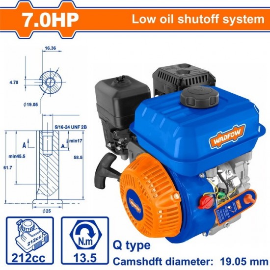 WADFOW ΚΙΝΗΤΗΡΑΣ ΒΕΝΖ. 212cc / 7ΗΡ ΣΦΗΝΑ (WGNAA170Q) ΚΙΝΗΤΗΡΕΣ WADFOW ΚΙΝΗΤΗΡΑΣ ΒΕΝΖ. 212cc / 7ΗΡ ΣΦΗΝΑ (WGNAA170Q) ΚΙΝΗΤΗΡΕΣ