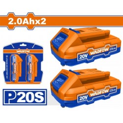 WADFOW ΣΕΤ 2τεμ ΜΠΑΤ. WLBP520 Li-ion 20V / 2Ah (WOS240682)