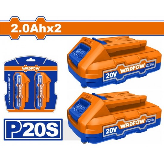WADFOW ΣΕΤ 2τεμ ΜΠΑΤ. WLBP520 Li-ion 20V / 2Ah (WOS240682) ΜΠΑΤΑΡΙΕΣ-ΦΟΡΤΙΣΤΕΣ WADFOW ΣΕΤ 2τεμ ΜΠΑΤ. WLBP520 Li-ion 20V / 2Ah (WOS240682) ΜΠΑΤΑΡΙΕΣ-ΦΟΡΤΙΣΤΕΣ