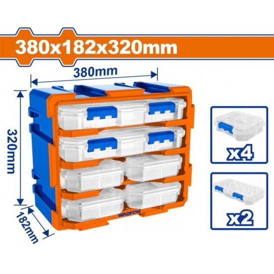 WADFOW ΣΥΡΤΑΡΙΕΡΑ ΑΠΟΘΗΚΕΥΣΗΣ 380Χ182Χ320mm (WTB8346) ΕΡΓΑΛΕΙΟΘΗΚΗ - ΕΡΓΑΛΕΙΟΦΟΡΟΙ - ΤΣΑΝΤΑ ΕΡΓΑΣΙΑΣ - ΣΚΑΛΑ ΑΛΟΥΜΙΝΙΟΥ