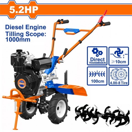 WADFOW ΣΚΑΠΤΙΚΟ DIESEL 247cc / 5.2HP / 100cm ΚΟΡΩΝΑ - ΠΗΝΙΟ (WTL3A100) ΦΡΕΖΕΣ-ΣΚΑΠΤΙΚΑ