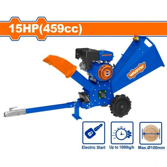 WADFOW ΒΕΝΖ. ΘΡΥΜΜΑΤΙΣΤΗΣ ΞΥΛΟΥ 459cc / 15HP / 100mm ΜΕ ΜΙΖΑ (WXU1415) ΘΡΥΜΜΑΤΙΣΤΕΣ ΚΛΑΔΙΩΝ