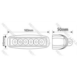 ΦΩΤΙΣΤΙΚΟ ΗΜΕΡΑΣ ΜΠΑΡΑ LED 18W 6 LED AgroEquip