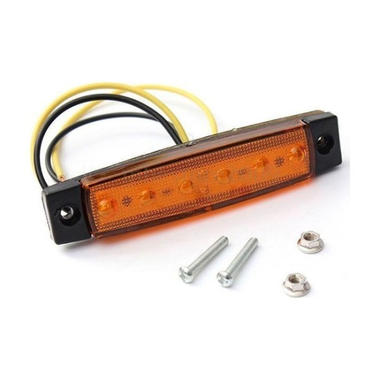 ΦΩΤΑ ΟΓΚΟΥ ΤΡΑΚΤΕΡ-ΤΡΕΙΛΕΡ-ΦΟΡΤΗΓΟΥ 6 LED 12-24V IP65 ΠΟΡΤΟΚΑΛΙ AgroEquip ΦΑΡΟΙ & ΠΡΟΒΟΛΕΙΣ LED