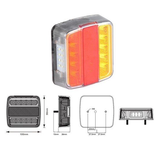 ΦΩΤΑ ΣΤΟΠ ΡΥΜΟΥΛΚΟΥΜΕΝΟΥ LED ΒΙΔΩΤΑ AgroEquip ΦΑΡΟΙ & ΠΡΟΒΟΛΕΙΣ LED