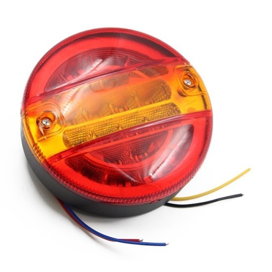 ΦΑΝΑΡΙ ΣΤΡΟΓΓΥΛΟ ΦΛΑΣ ΠΙΣΩ ΦΟΡΤΗΓΟΥ D=142mm 20 LED ΒΙΔΩΤΟ 24V AgroEquip ΦΑΡΟΙ & ΠΡΟΒΟΛΕΙΣ LED
